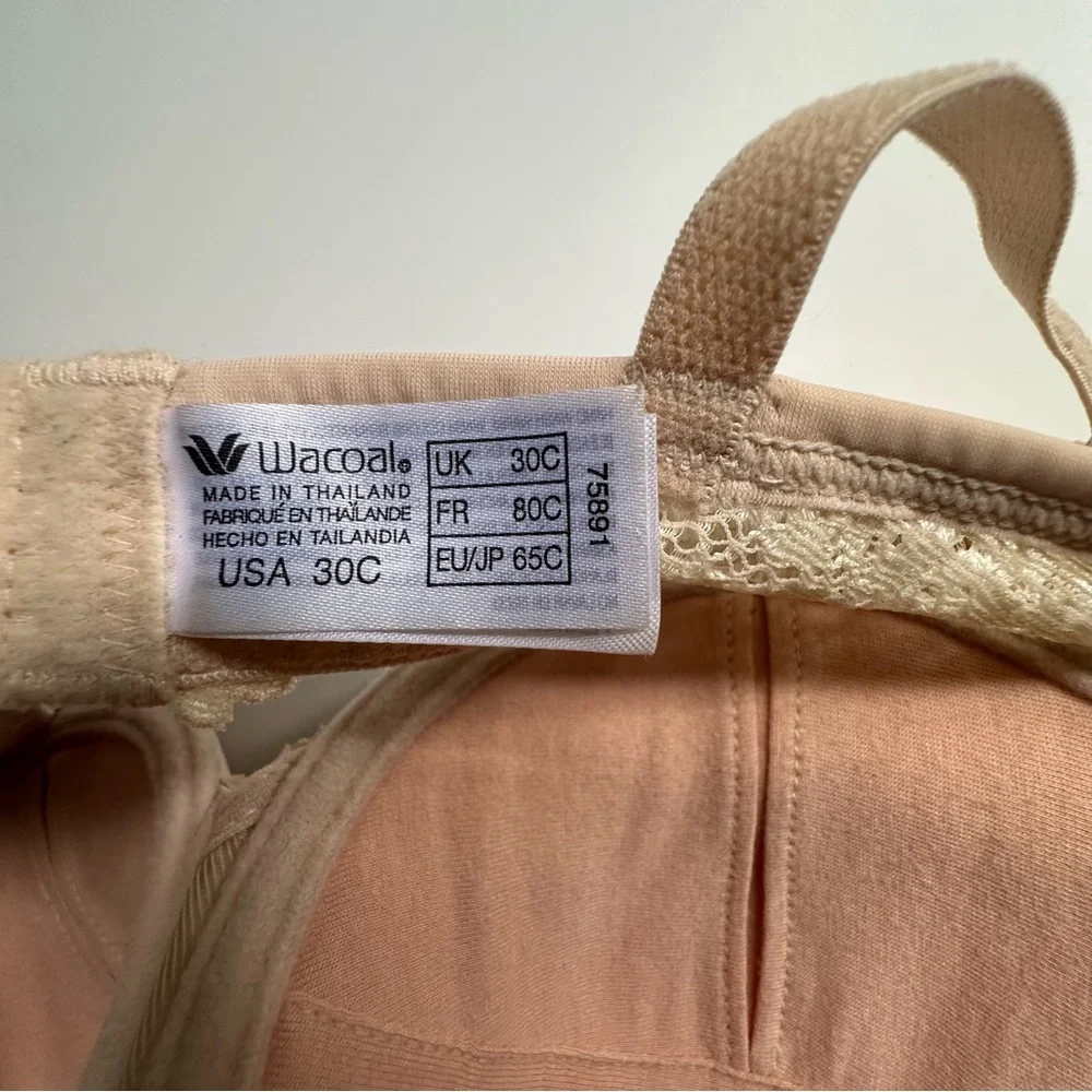 Wacaol Embrace Lace Petite Push Up Underwire Bra, Size 30C - Picture 4 of 13